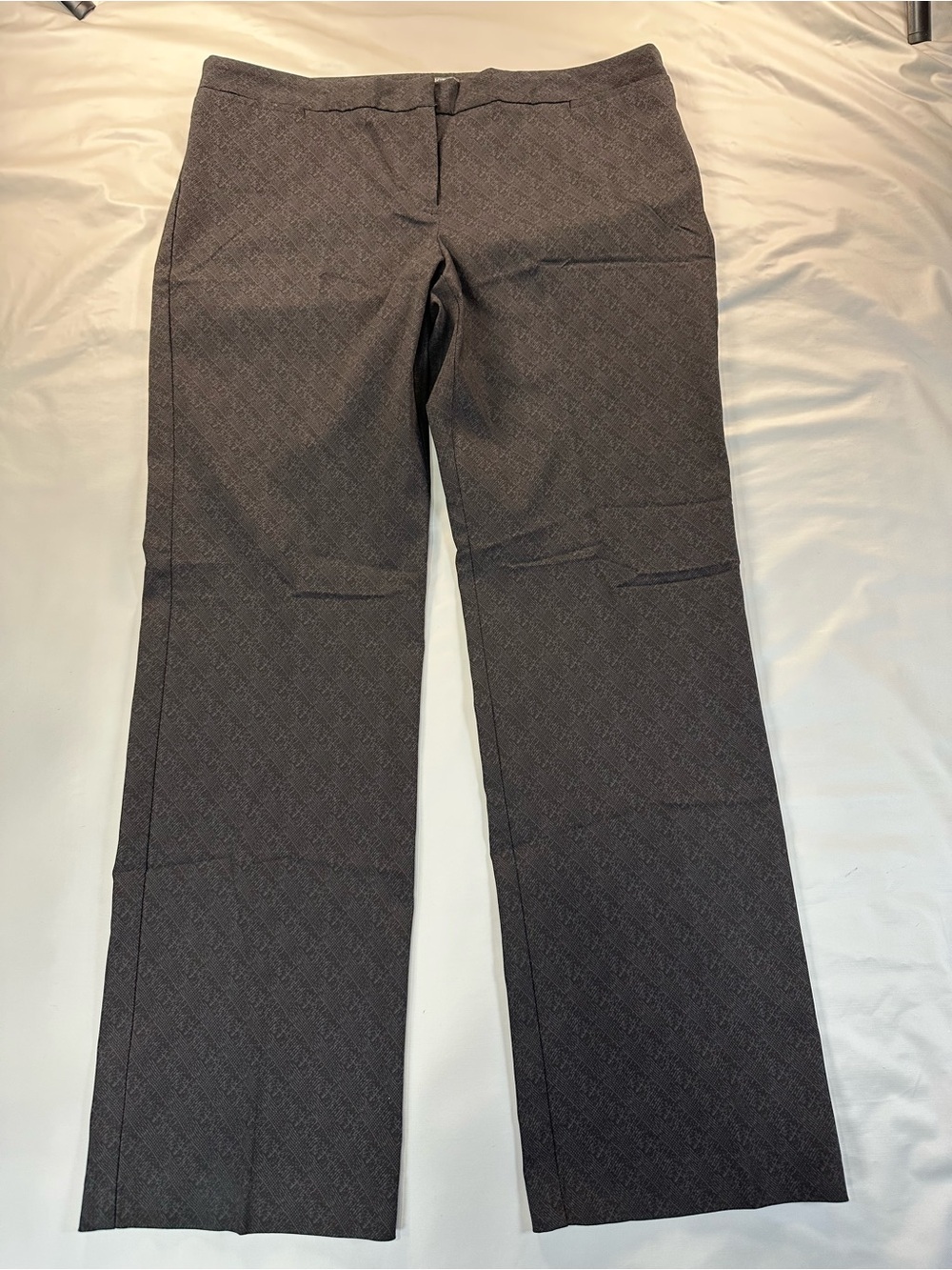Covington Charcoal Patterned Straight Leg Pants size 18